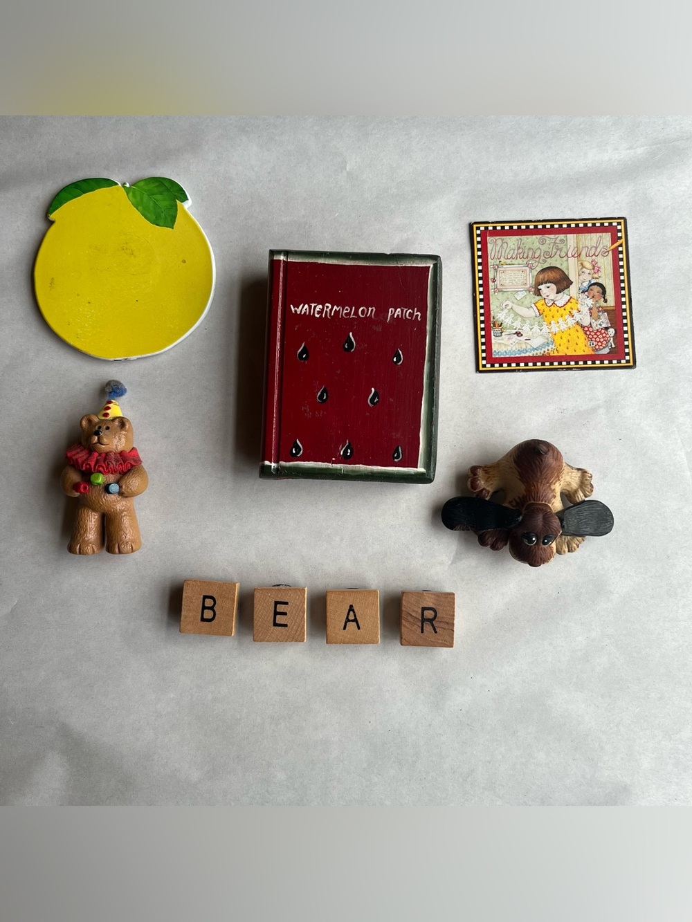 Vintage Cottagecore Magnet Refrigerator Gallery Collection-Set of 9 Magnets